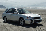 WRX at beach